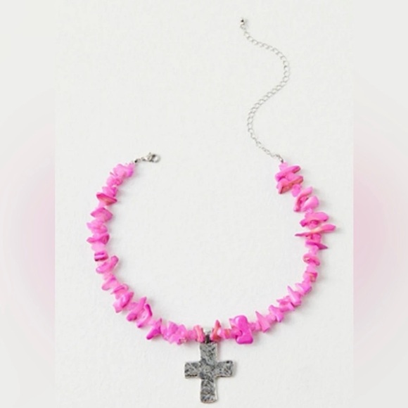 NWOT Free People Supernova Choker in Pink - Picture 3 of 6